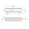 100W 8 ohm aluminum power resistor