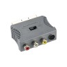 SCART Plug - S-Video Socket + 3x RCA Socket