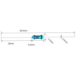 Takisti MF 0.25 10-1 M ohm